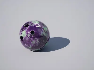 Bowling Ball Low-poly 3D model