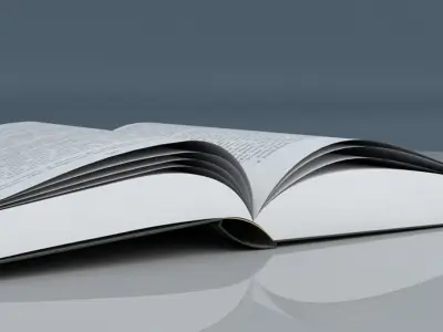 Open Book 3D model