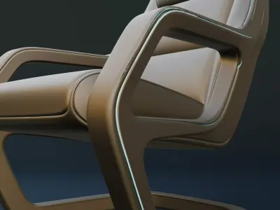 Futuristic Luxury Chair  Modern 3D Model Free 3D model