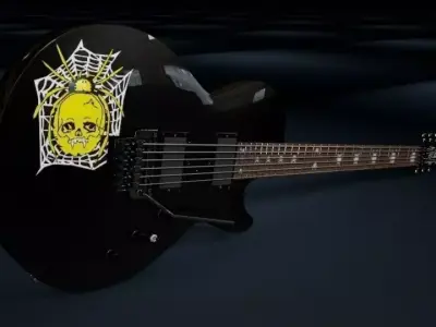 Kirk Hammett ESP KH-3 SpiderSkull 3D model