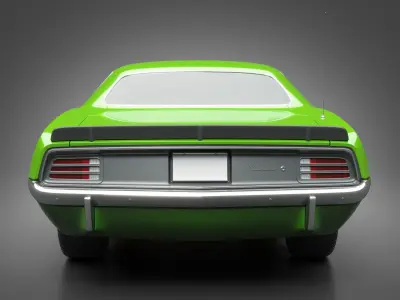 1970 Plymouth AAR Cuda 3D model