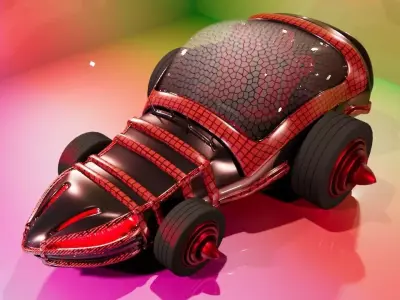  crash game magical car 3D model