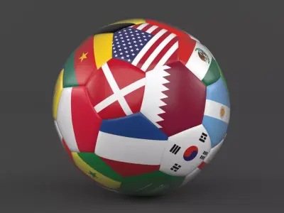 Soccer Ball 3D model 45