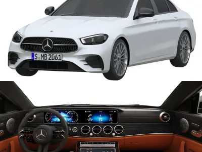 Car collection HQ Interiors 3D Model Pack