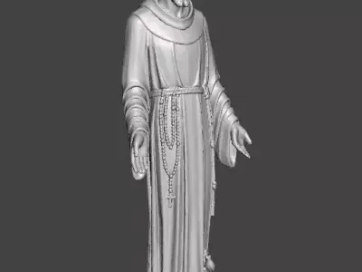 SAINT FRANCIS OF ASSISI RELIGIOUS STATUE SCULPTURE ART 3D print model