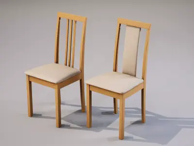 Chair 03 Low-poly 3D model