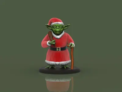 Yoda Christmas tree Ornament  3D print model
