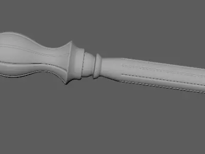 baluster two pillars 3D model