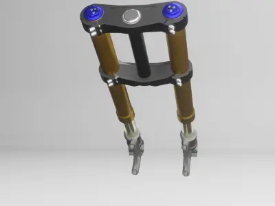 Front Fork uspension Up Side Down for Motorcycle 3D model