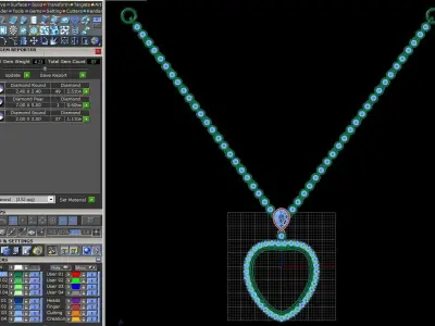 titanic necklace 3D print model