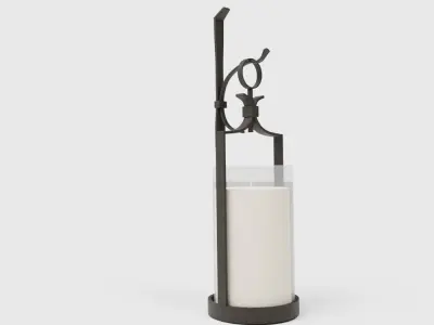 Artisanal Wall-Mount Candleholder Low-poly 3D model
