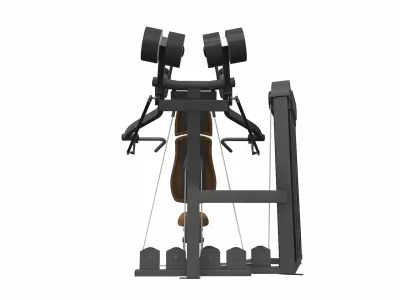 Strength fitness gym station 3 3D model