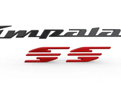 impala logo nameplate  3D print model