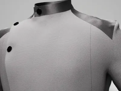 Futuristic Suit Metahuman Rigged  3D model