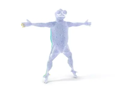 Vibrant Gecko Character model pack Low-poly 3D model