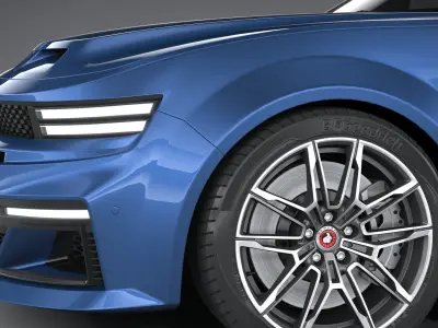 Generic Muscle Sedan 2022 3D model