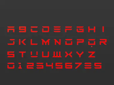 Tesla Alphabet 3D model