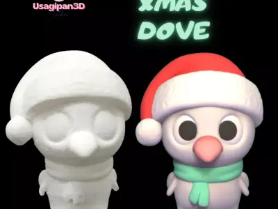 Xmas Dove 3D print model