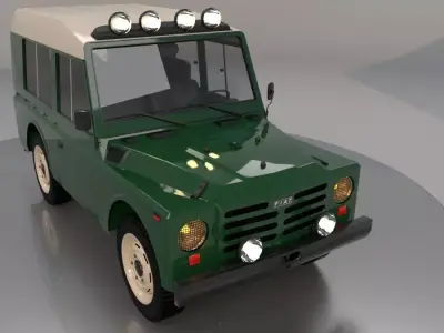 Fiat Campagnola 1979 station wagon 3D model