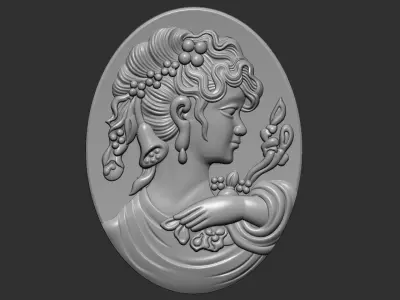Cameo pendant 3D print model