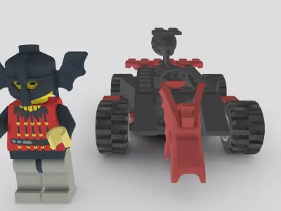 Basil The Badlord from Lego Racers 1999 game Free low-poly 3D model