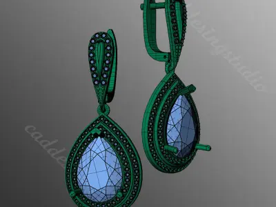 Earrings bi 25 3D print model