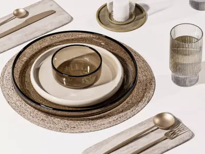 Table setting-H18 3D model