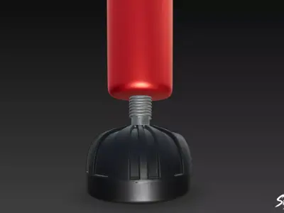 Standing Boxing Bag Low-poly 3D model