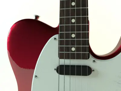 Fender Telecaster red metallic 3D model