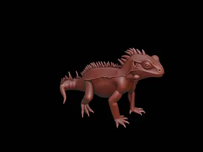 Lizard Animal Sculpture 3D print model purchase