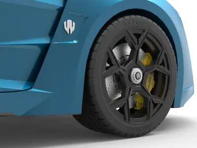 Lykan HyperSport 2014 3D model