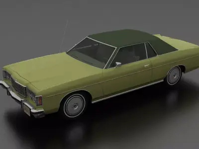 Monterey 2dr 1973 Low-poly 3D model