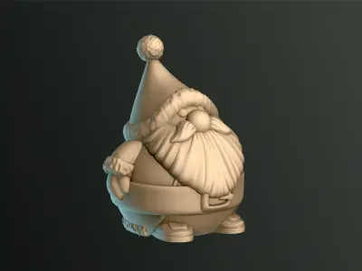 Cute Santa Claus 3D print model
