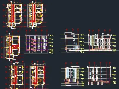 residence 3d AR ST EL SN design 3D model