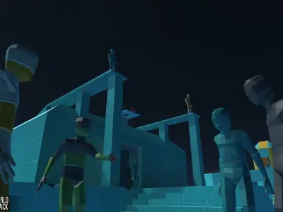 LOW POLY WORLD - PROTOTYPE PACK Low-poly 3D model