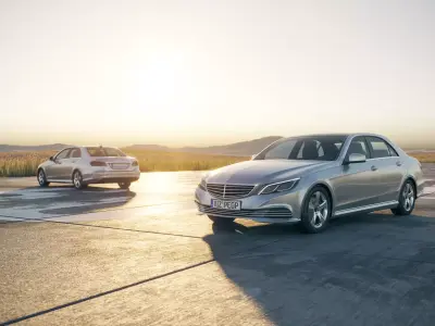 Luxury limousine unbranded 3D model