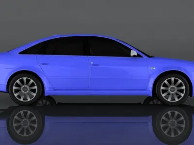 Audi S6 Low-poly 3D model
