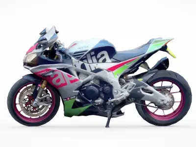 2017 Aprilia RSV4 RF Low-poly 3D model