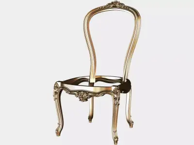 Carved chair  for cnc 19 3D model