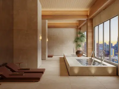 Luxury Holistic Spa Modern Relaxation Space 3D model