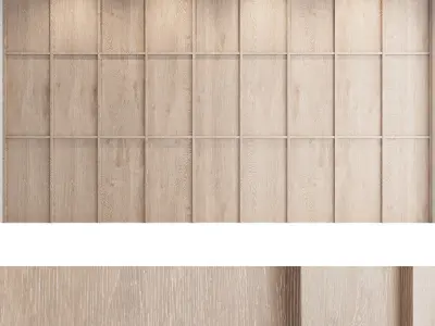 Decorative wall panel set 16 3D model