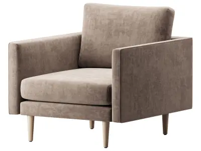 Burrard Lounge Chair 3D model