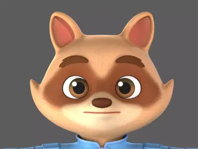 raccoon 3D model