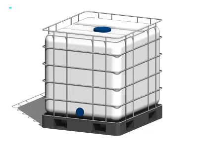 IBC Water Tank - Revit Family 3D model