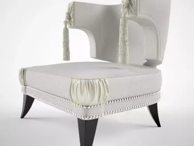 Taylor Llorente STYLISED NEOCLASSICAL HIGH BACK ARMCHAIR 3D model