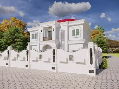 2 Floor Luxury House Design Full Interior  3D model