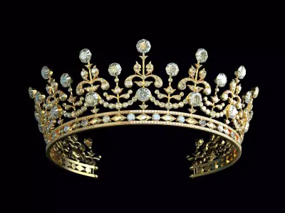 The Queen Elizabeth II Tiara Girls of Great Britain and Ireland  3D print model