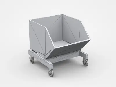 Industrial Self Dumping Hopper 3D model