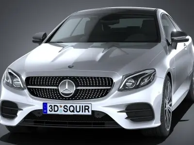 Mercedes E-Class Coupe 2017 3D model