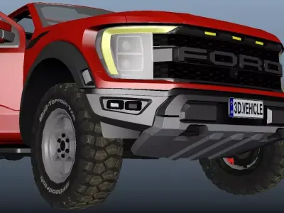 F150 Raptor Low-poly 3D model